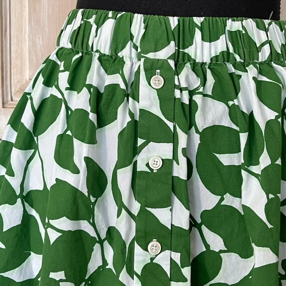 kate spade new york Garden Leaves Midi Skirt